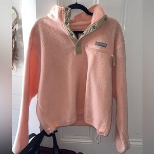 Columbia pink half button up. Not stained just shadow